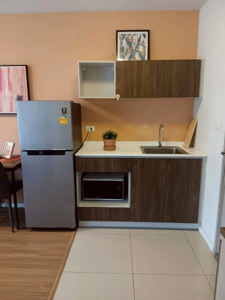 For sale: D Condo Bliss Sriracha, house number 35, garden view, 2nd floor, stylishly decorated. If you don't reserve, you'll miss out!