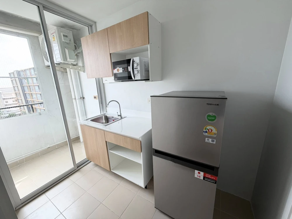 For sale: Plum Condo Phahonyothin 89, Building B, 5th floor, area 28.27 sq m., corner room, nicely decorated, very livable, hurry and reserve now!