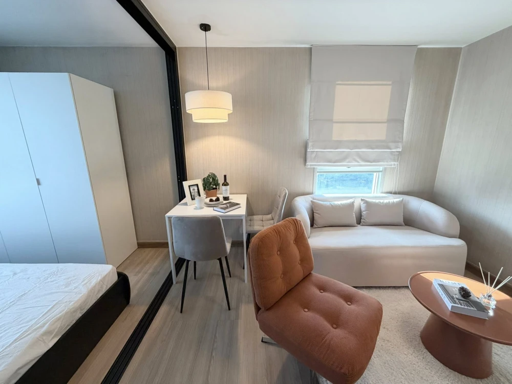 For sale: Plum Condo Phahonyothin 89, Building B, 5th floor, area 28.27 sq m., corner room, nicely decorated, very livable, hurry and reserve now!