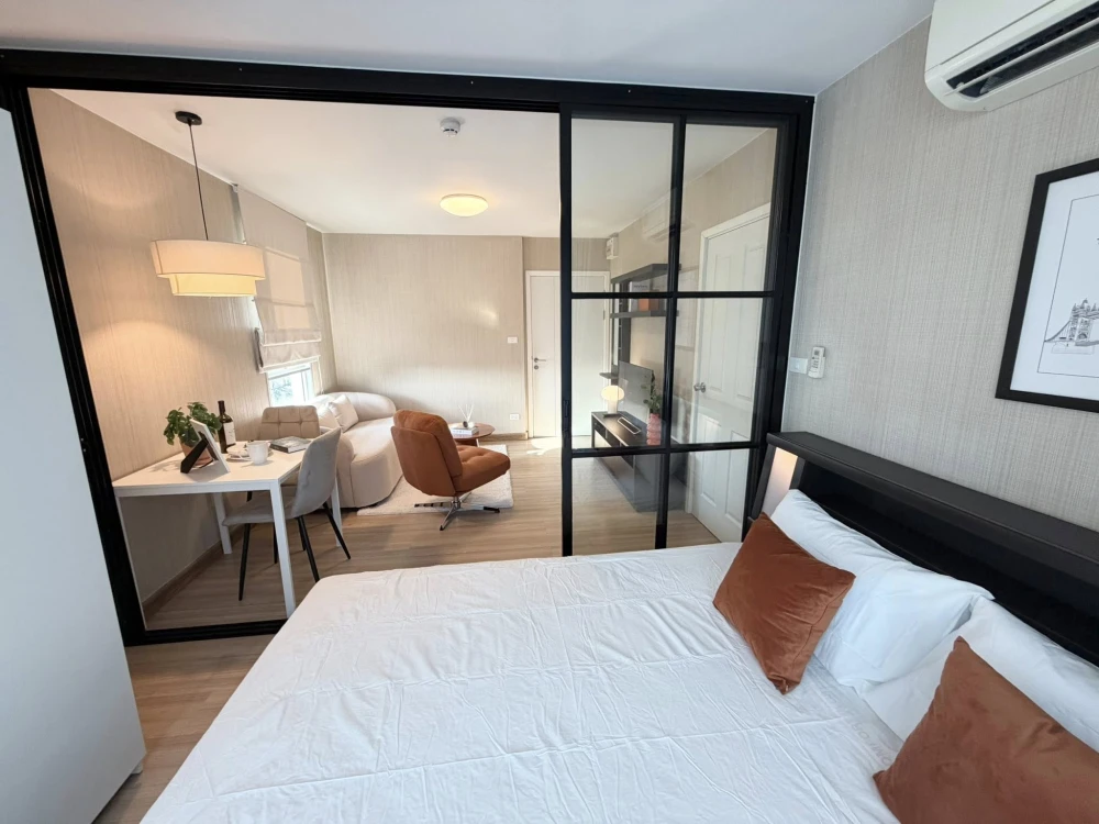 For sale: Plum Condo Phahonyothin 89, Building B, 5th floor, area 28.27 sq m., corner room, nicely decorated, very livable, hurry and reserve now!