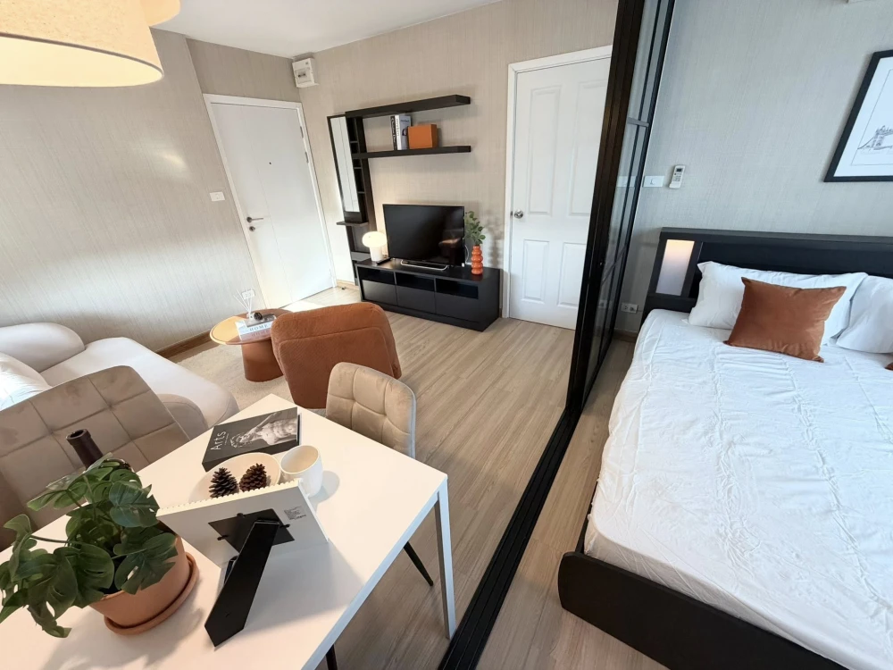 For sale: Plum Condo Phahonyothin 89, Building B, 5th floor, area 28.27 sq m., corner room, nicely decorated, very livable, hurry and reserve now!