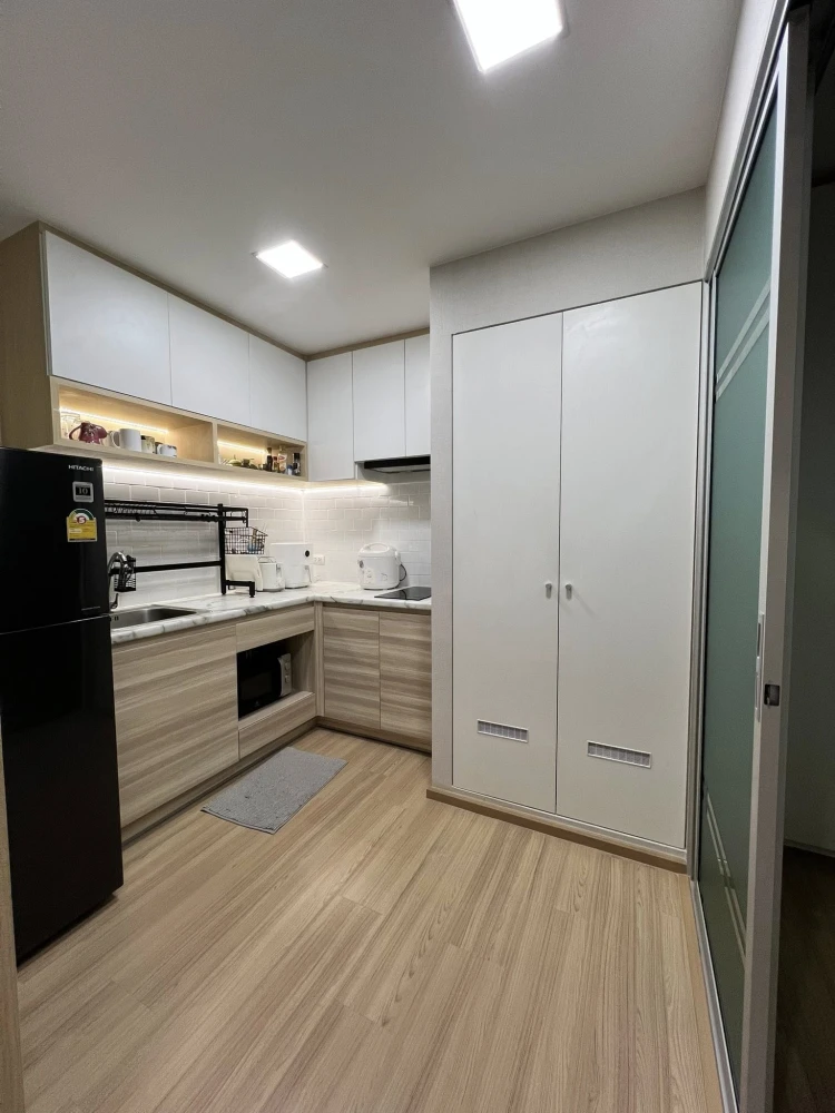 Plum Condo Mix Chaengwattana for sale. Very well maintained, **built-in furniture throughout**, beautiful condition, ready to move in immediately.