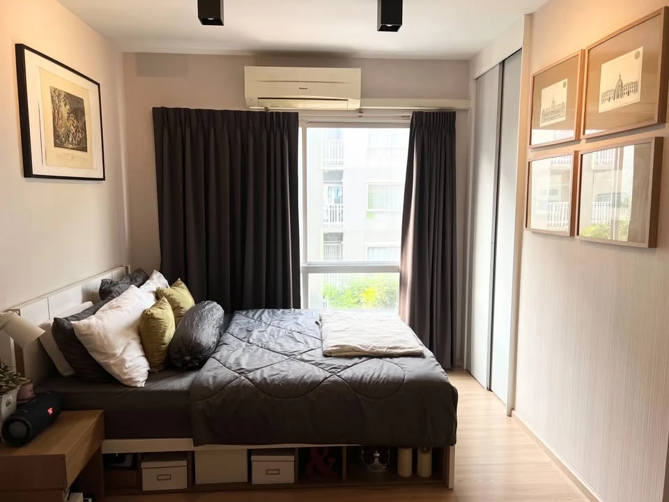 For sale: Plum Condo Lat Phrao 101, studio room, 22.05 sq m, corner room, very private, not attached to any other room on one side, very worth booking