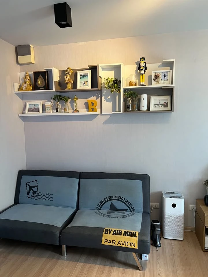 For sale: Plum Condo Lat Phrao 101, studio room, 22.05 sq m, corner room, very private, not attached to any other room on one side, very worth booking
