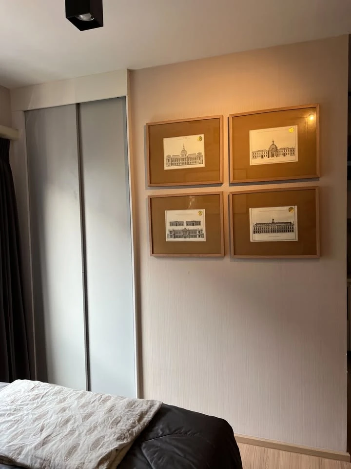 For sale: Plum Condo Lat Phrao 101, studio room, 22.05 sq m, corner room, very private, not attached to any other room on one side, very worth booking