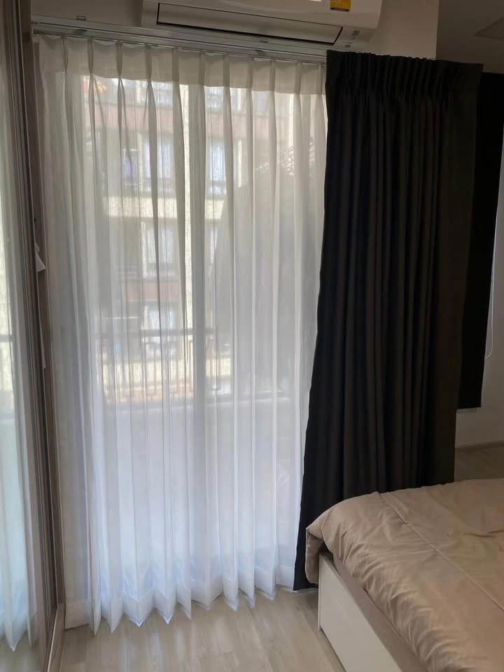 For sale: Plum Condo Saphan Mai Station, well-proportioned rooms, complete with electrical appliances, very attractive for booking.