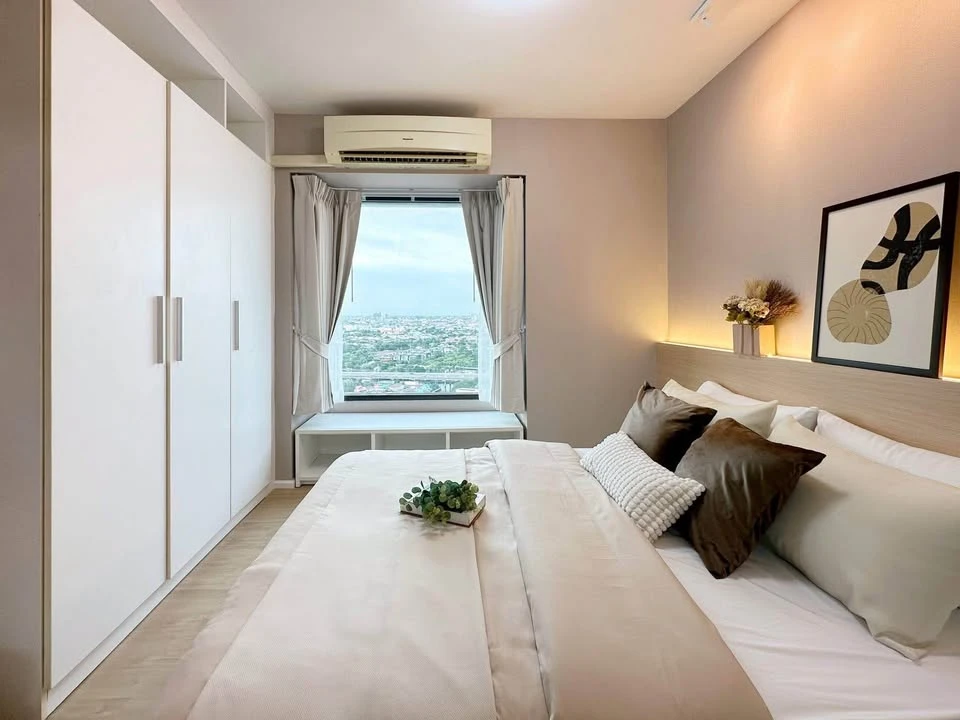 For sale: Fuse Mobius Ramkhamhaeng Station, 28th floor, beautiful city view from a high angle, beautifully decorated, very livable.