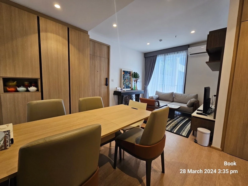 For sale: Maru Lat Phrao 15, special room plan, not attached to anyone's room, simple built-in decoration, using natural color tones, very attractive