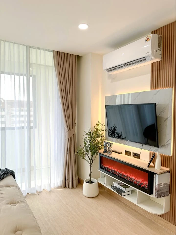For sale: Ratchada Prestige Lat Phrao 48, a condo near the BTS, beautifully decorated, unique, worth the price, ready to move in.