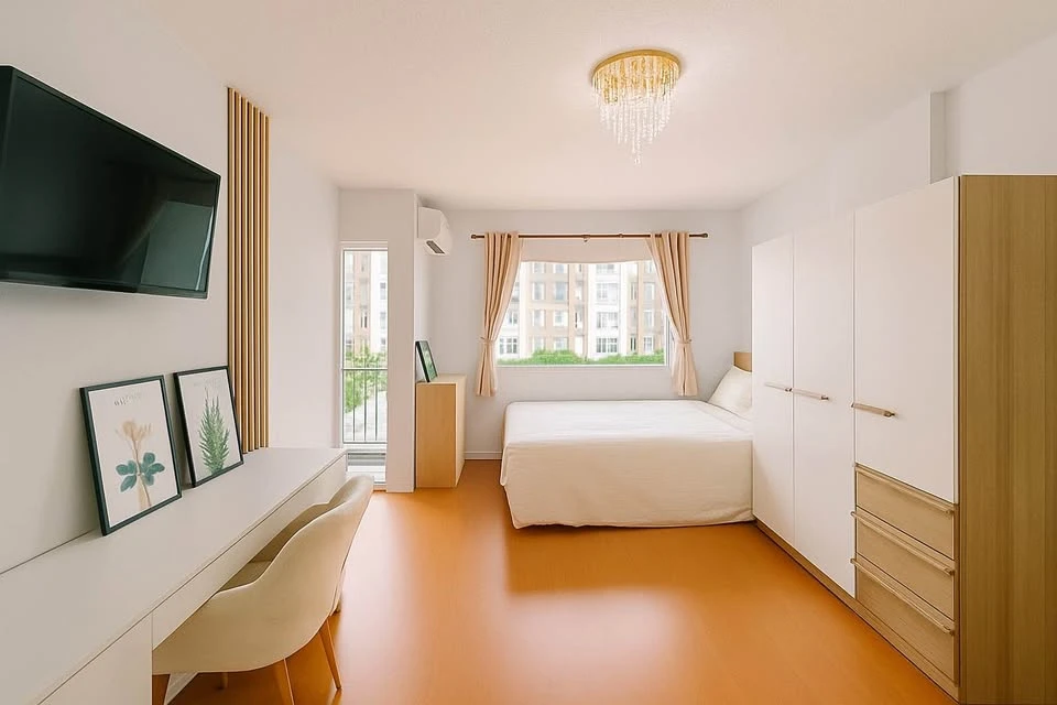 For sale: Lumpini Condo Town Romklao-Suvarnabhumi. Live there and be successful. Live there and be lucky. Live there and feel refreshed. Interested? R