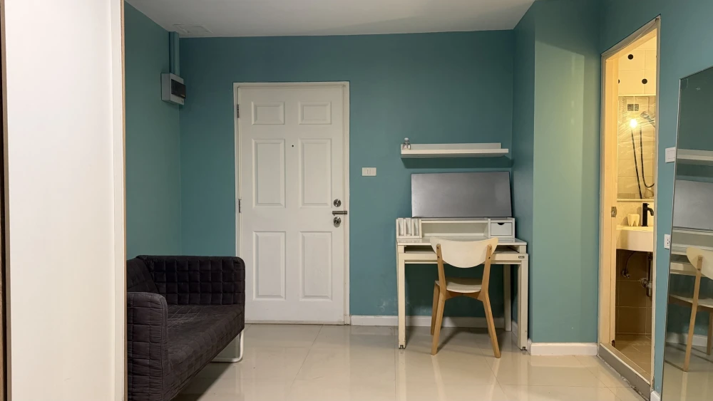 For sale: Lumpini Town Bodindecha-Ramkhamhaeng, Studio room, high-quality tile flooring, ready to move in.