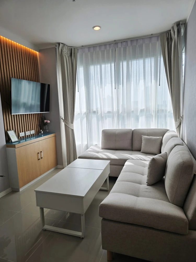 For sale: Lumpini Park Beach Jomtien, Building B, 14th floor, 2 bedrooms, 2 bathrooms, built-in decoration in a minimalist style, reserve now.