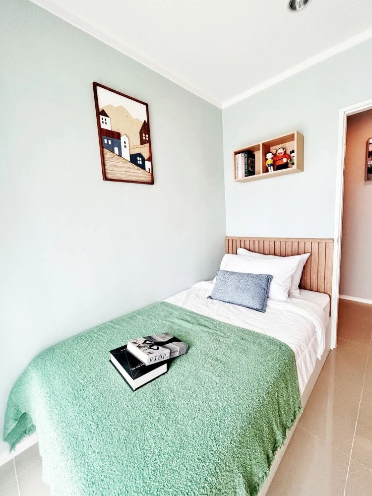 For sale: Lumpini Park Beach Jomtien, Building B, 14th floor, 2 bedrooms, 2 bathrooms, built-in decoration in a minimalist style, reserve now.