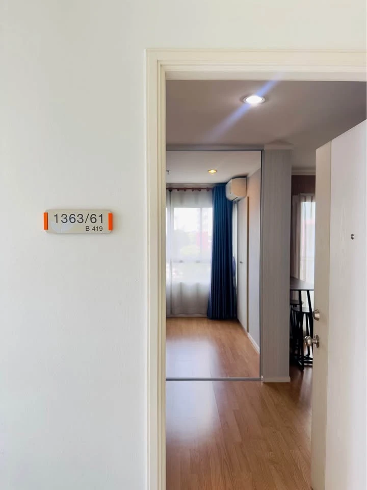 For sale: Lumpini Ville Prachachuen-Phongphet 2, corner room, very private, with beautiful wallpaper, don't miss it.