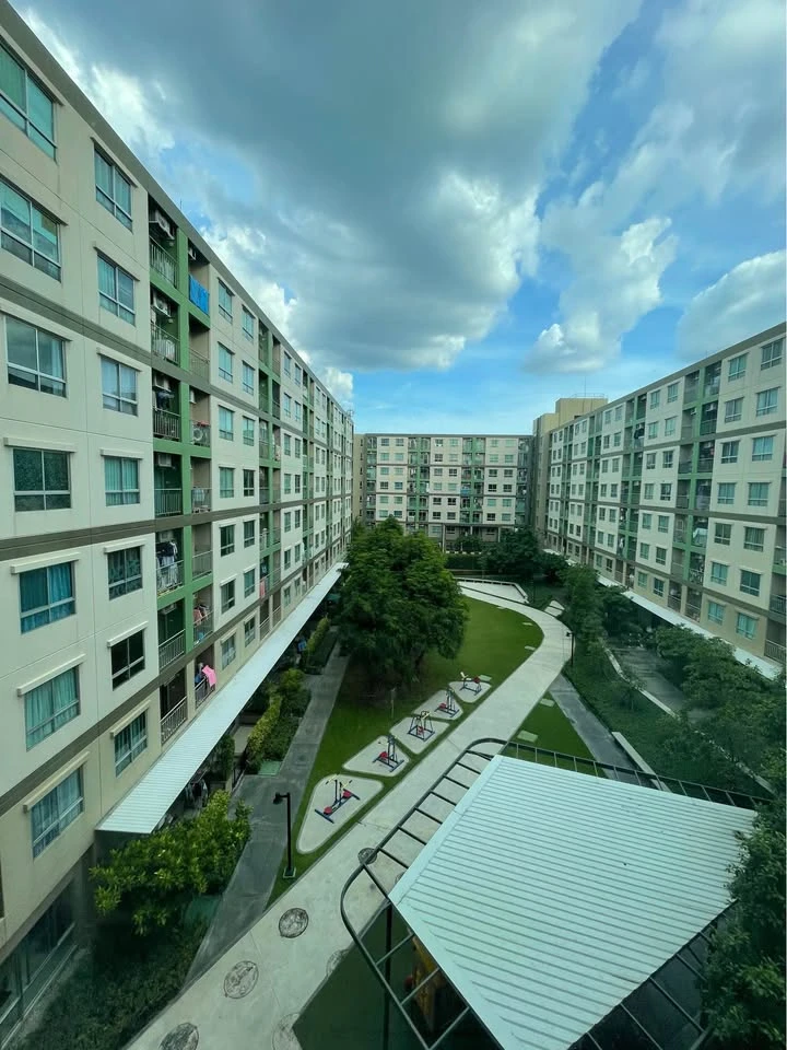 For sale: Lumpini Ville Phra Nang Klao-Riverview, 5th floor, garden view, quiet, not stuffy, not hot, fully furnished, urgent!