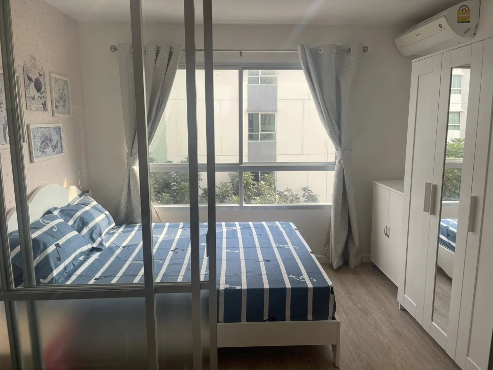 For sale: Lumpini Onnut 46, Building C2, 4th floor. Garden view, bright and airy. Beautiful, clean room with IKEA furniture and complete appliances. B images