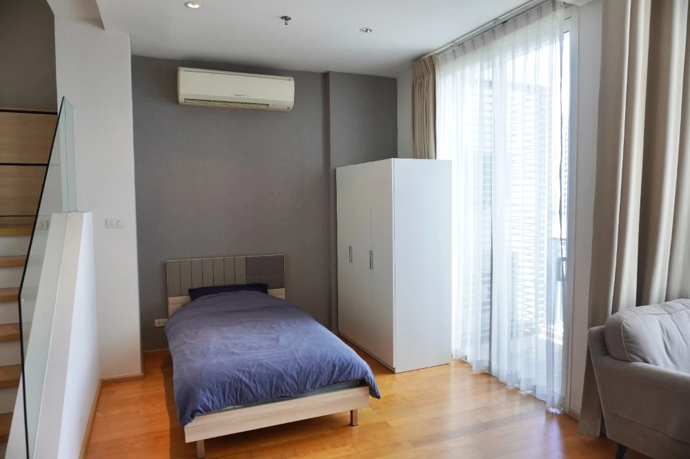 For sale: Villa Ratchadevi, 21st floor, city view, no buildings blocking the view, fully furnished room, nice to live in, book now, don't miss out.