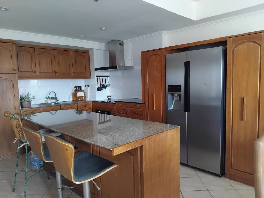 For sale: Jomtien beach view condominium, 2 types available, 2 bedrooms, 2 bathrooms, 6th floor (combined 4 units), very spacious.