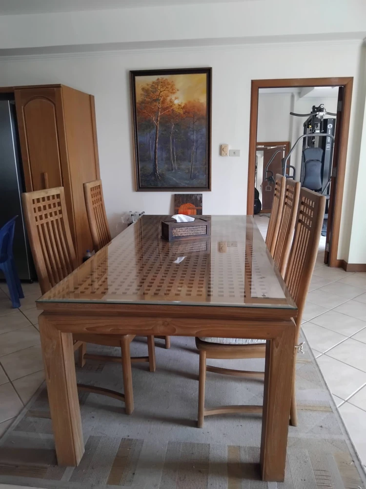 For sale: Jomtien beach view condominium, 2 types available, 2 bedrooms, 2 bathrooms, 6th floor (combined 4 units), very spacious.