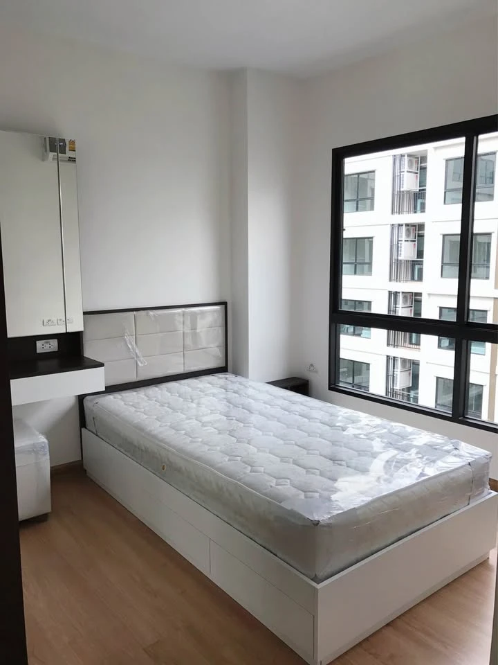 For sale Supalai City Resort Bearing Station, corner room, garden view + swimming pool, good feng shui, light shines through every room, hurry up and