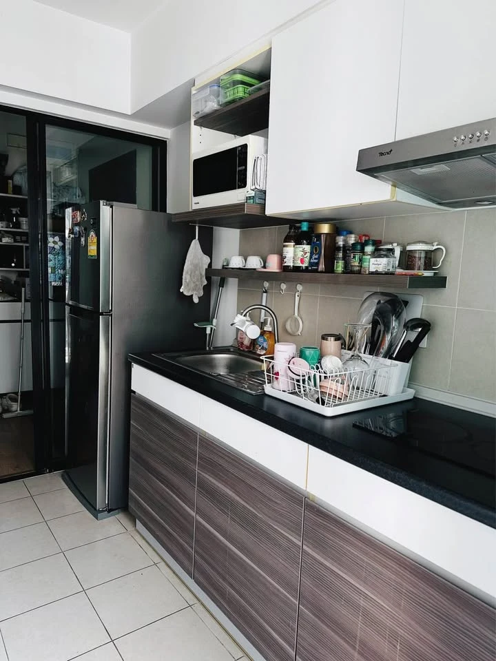 For sale Supalai City Resort Bearing Station, corner room, garden view + swimming pool, good feng shui, light shines through every room, hurry up and