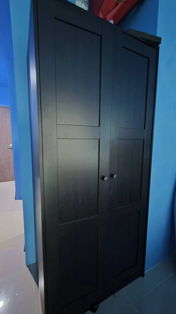 For sale: Asakan Place Srinakarin, very high floor, 27th floor, Makro Value side, room in a soothing blue tone, don't miss it.
