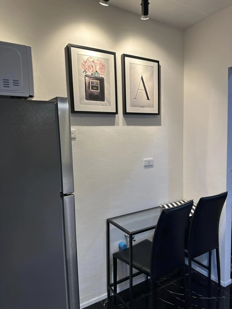 For sale, for rent, Ideo new rama 9, beautifully decorated room, 6th floor, full view of the pool, come and own this place today.