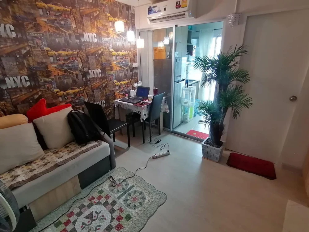For sale, for rent, Condo The Niche ID Rama 2, large room, 35 sq m, fully furnished, ready to move in, hurry and reserve now.