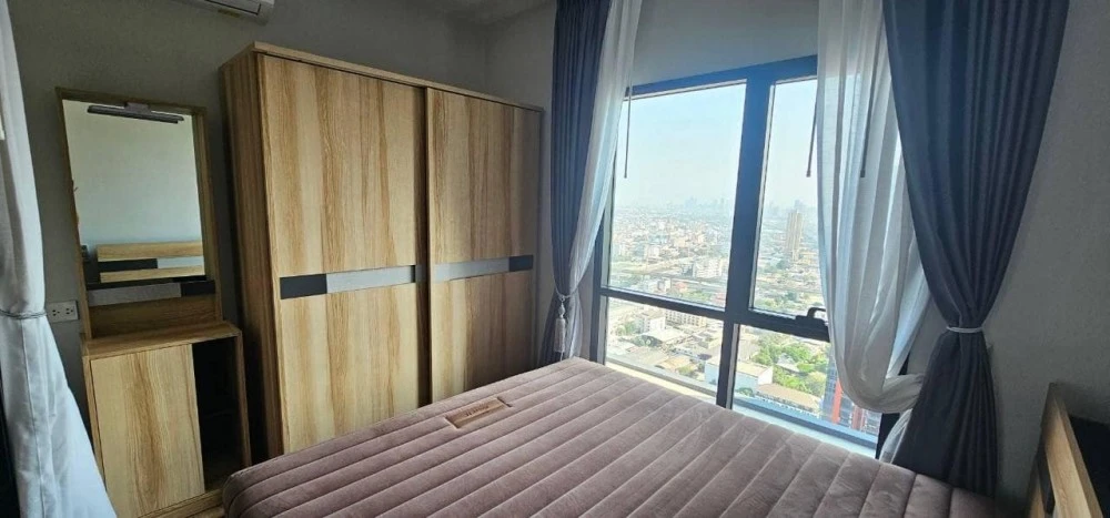 For sale, rent!! Condo Matrix Rama 9-Ramkhamhaeng, 32nd floor, city view, fully furnished, ready to move in, book now!!