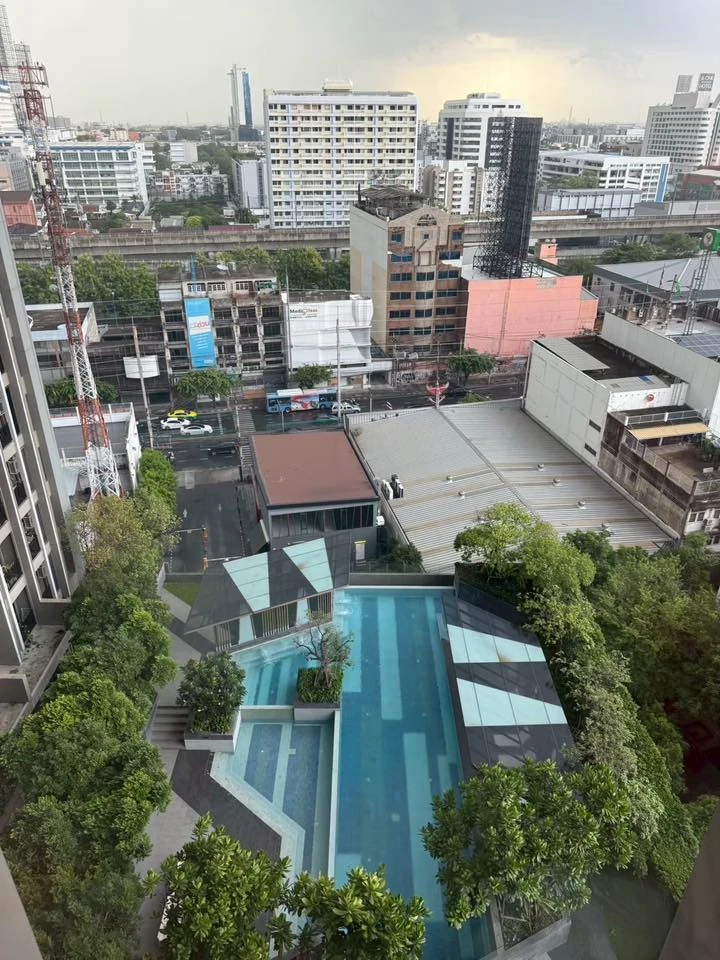 Condo for sale/rent, ready to move in, The Niche Pride Thonglor-Phetchaburi, bright room, pleasant view, built-in furniture, reserve now!