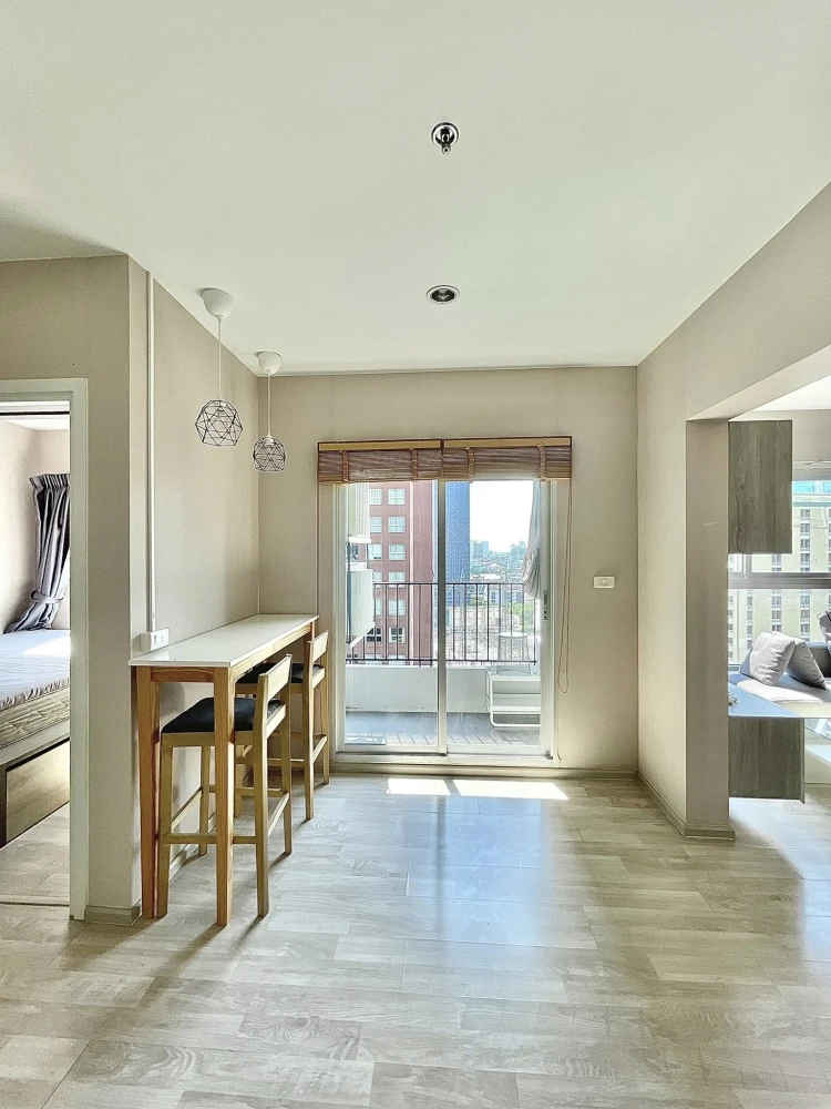 For sale, for rent, Plum Condo Ramkhamhaeng Station, 14th floor, good view, spacious room, usable area, fully furnished, reserve now.