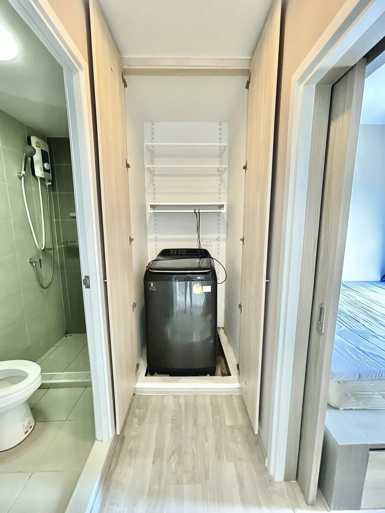 For sale, for rent, Plum Condo Ramkhamhaeng Station, 14th floor, good view, spacious room, usable area, fully furnished, reserve now.