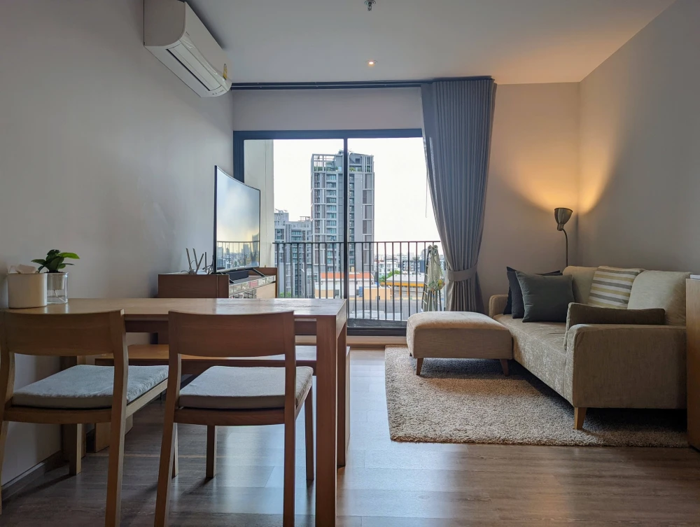 For sale or rent: Rhythm Ekkamai, 70 sq m unit, fully furnished (10th floor). Don't miss out!