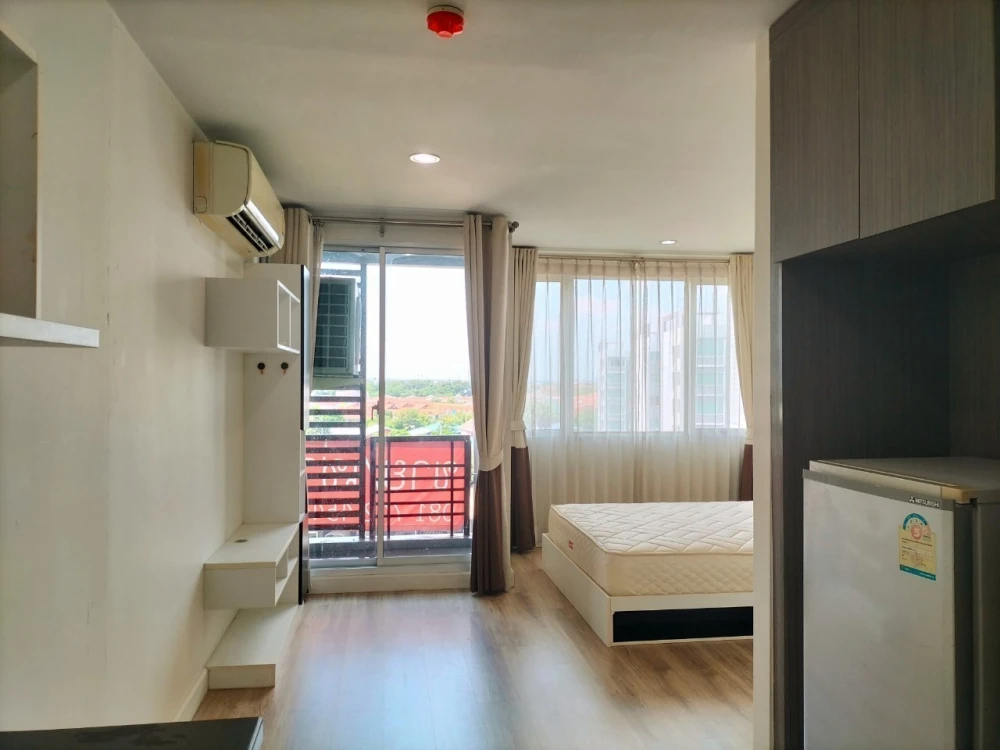 For sale, for rent, Sammakorn S9 Condominium, 7th floor, corner room, not crowded, suitable for relaxation, can't miss booking.