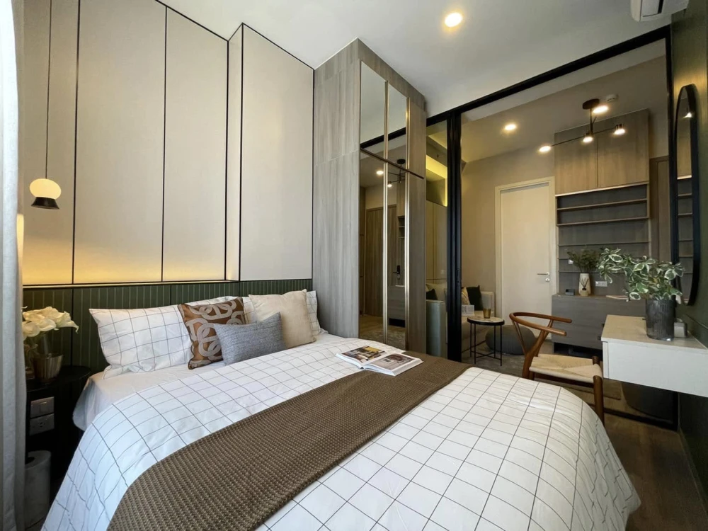 For sale, for rent, Knightsbridge Kaset Society, built-in room, nice to live in, 8th floor, complete electrical appliances, good price, like this, you