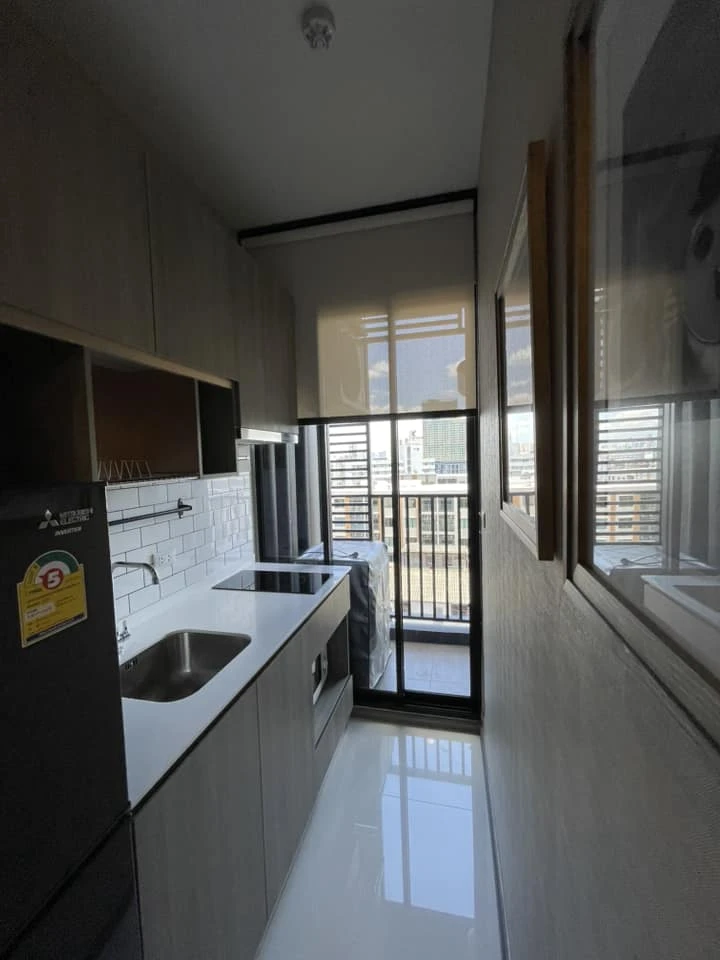 For sale, for rent, Knightsbridge Kaset Society, built-in room, nice to live in, 8th floor, complete electrical appliances, good price, like this, you