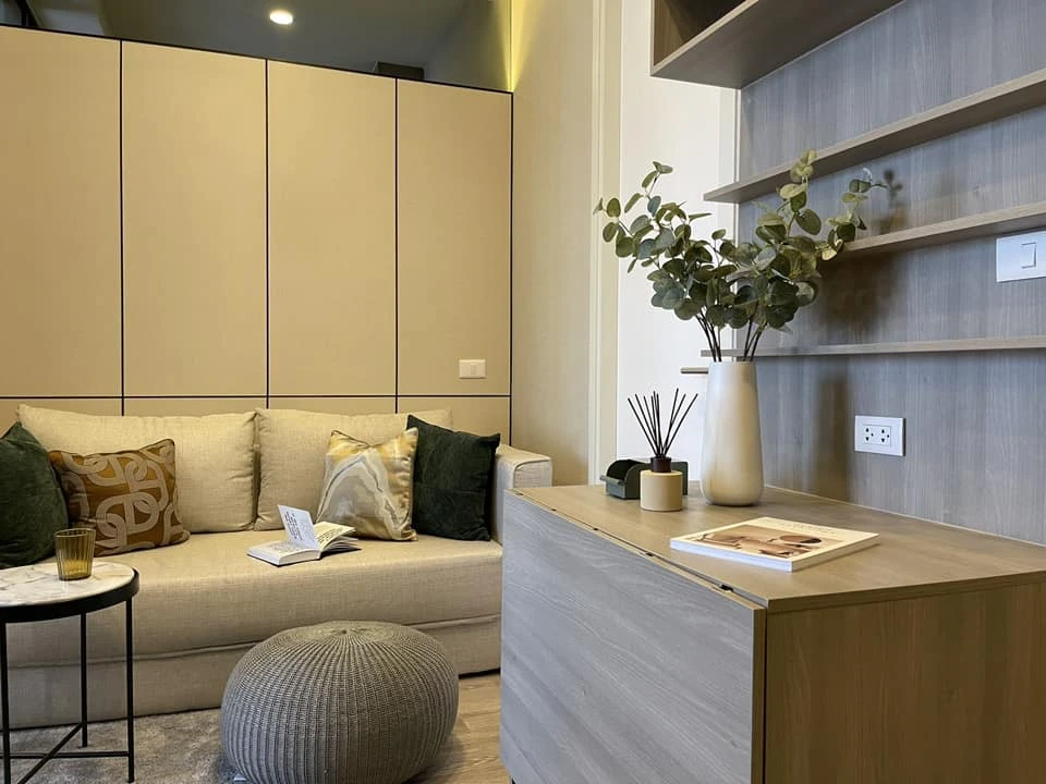For sale, for rent, Knightsbridge Kaset Society, built-in room, nice to live in, 8th floor, complete electrical appliances, good price, like this, you