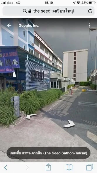 For sale: The Seed Sathorn-Taksin, Studio room, 2nd floor, fully furnished and electric appliances, ready to move in.