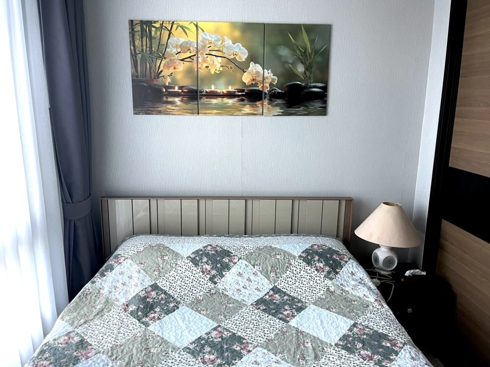 Selling The Nice Mono Ratchavipha, Building A, 17th floor, beautiful view, fully furnished and electrical appliances. Book now.