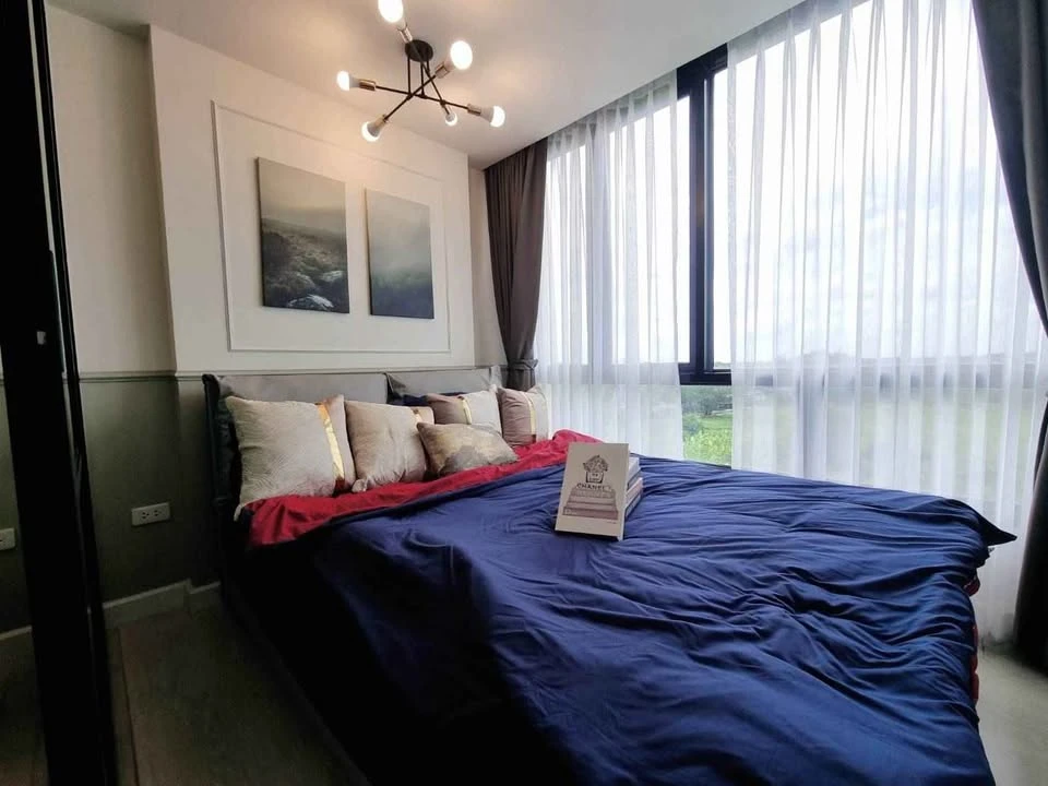 For sale: The Cube Station, Ram Intra 109, 6th floor, grassy view, beautiful room, modern and classic decoration, fully furnished, fully built-in, res