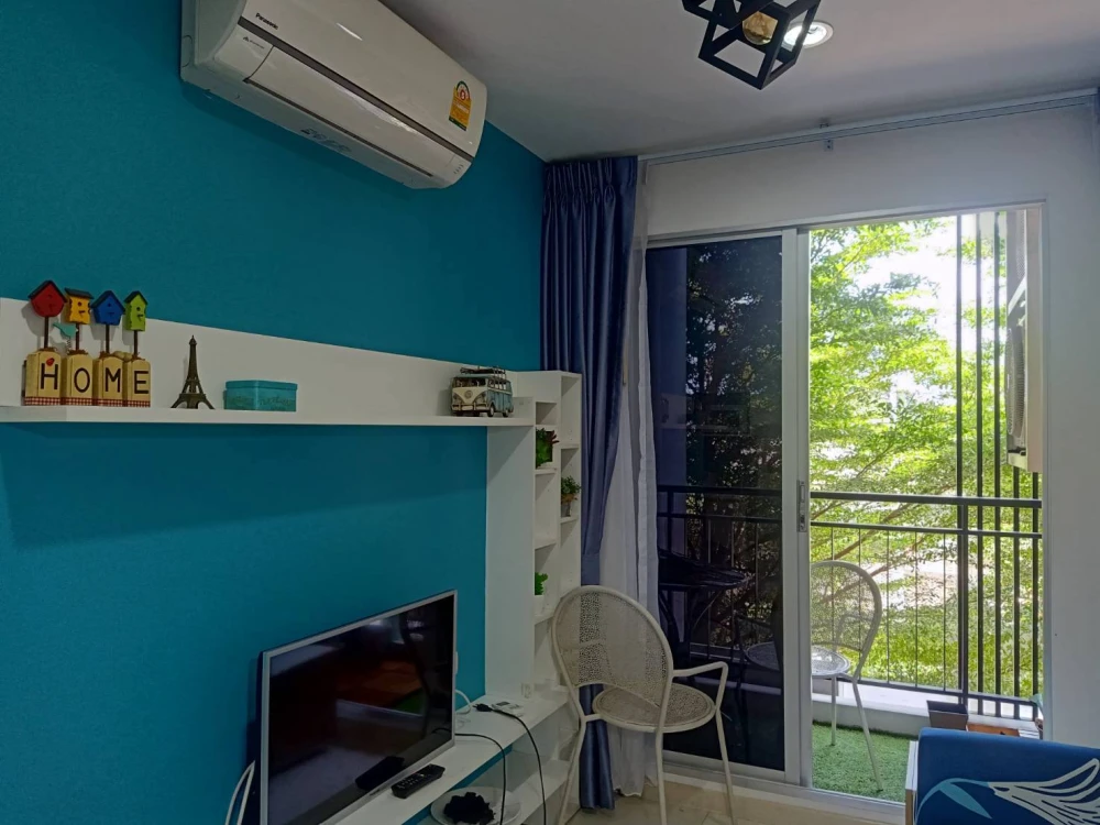 For sale: Natureza Art, North Pattaya, 3rd floor, garden view, wallpapered throughout, fully furnished, clean, quiet, suitable for living.