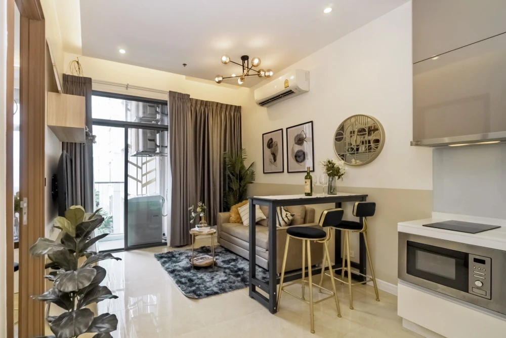For sale: Mayfair Place Sukhumvit 50, 5th floor, spacious room, beautifully decorated, complete facilities, don't just look.