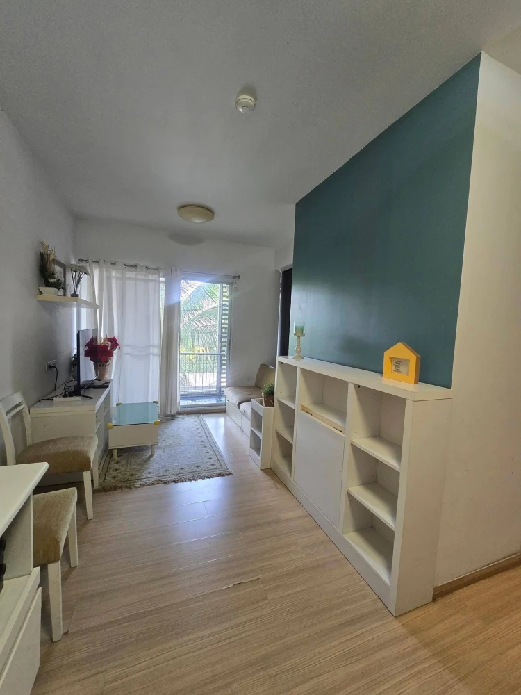 For sale: A Space Kaset, 36 sq.m. unit on the 2nd floor, with a pleasant garden view. Fully furnished and ready to move in.