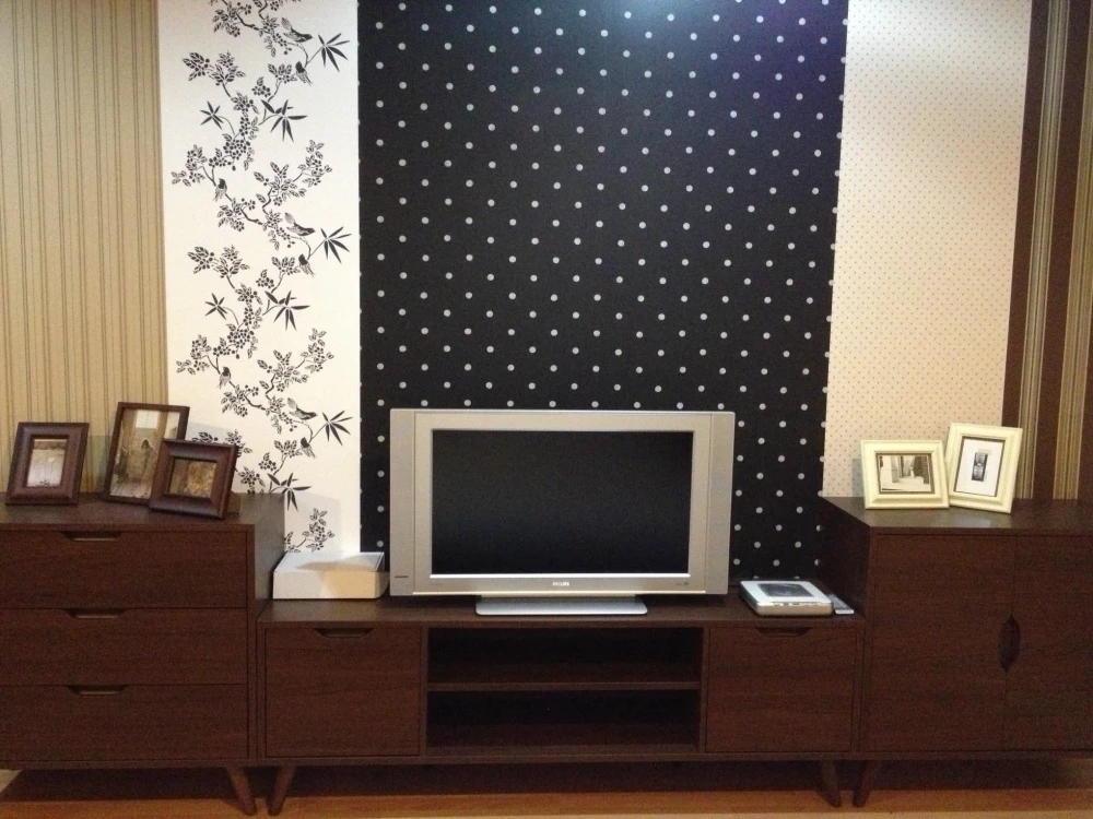 For sale: Grand Park View Asoke, 18th floor, view of Watthana School, quiet, good breeze, cool and comfortable, decorated with beautiful wallpaper.