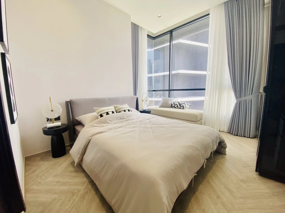 For sale: Chapter Charoen Nakhon-Riverside, spacious room, lots of usable space, 2 bedrooms, 1 bathroom, hurry and reserve now.