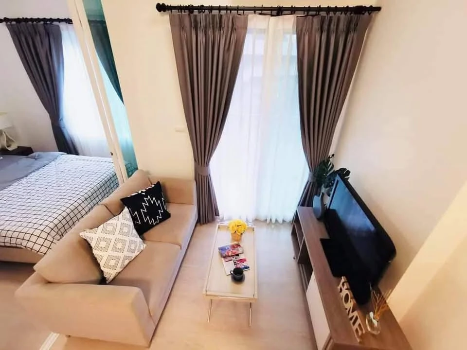 For sale: Chapter One Eco Ratchada-Huai Khwang, 3rd floor, north-facing room, no sunlight, cool and comfortable all day, well decorated, reserve now b