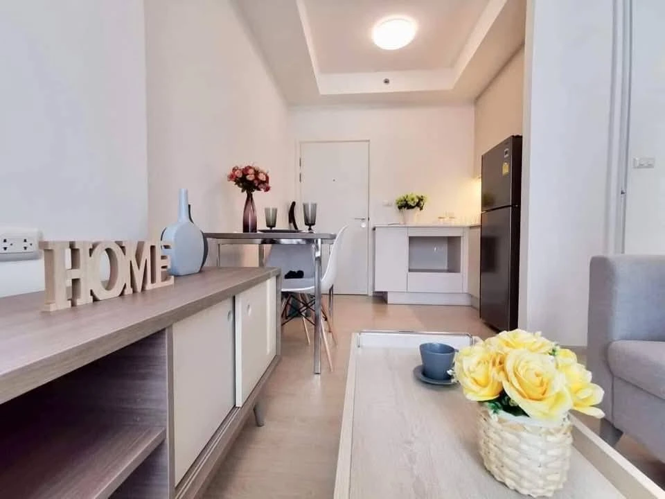 For sale: Chapter One Eco Ratchada-Huai Khwang, 3rd floor, north-facing room, no sunlight, cool and comfortable all day, well decorated, reserve now b