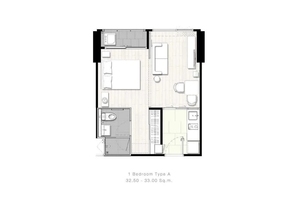 For sale: Massarine Ratchayothin, 17th floor, city view, north facing, near fire escape, quiet atmosphere, don't miss it.