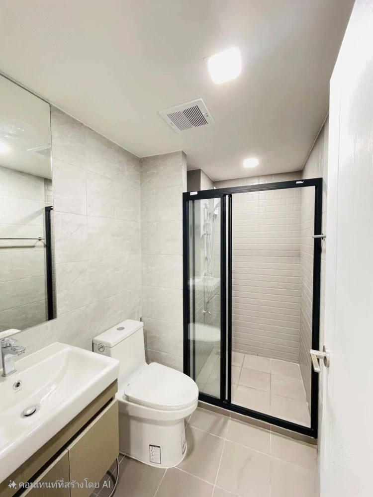 For sale or rent: Atmoz Flow Minburi, clean, airy, very comfortable room, simply decorated but complete, hurry up and grab it.
