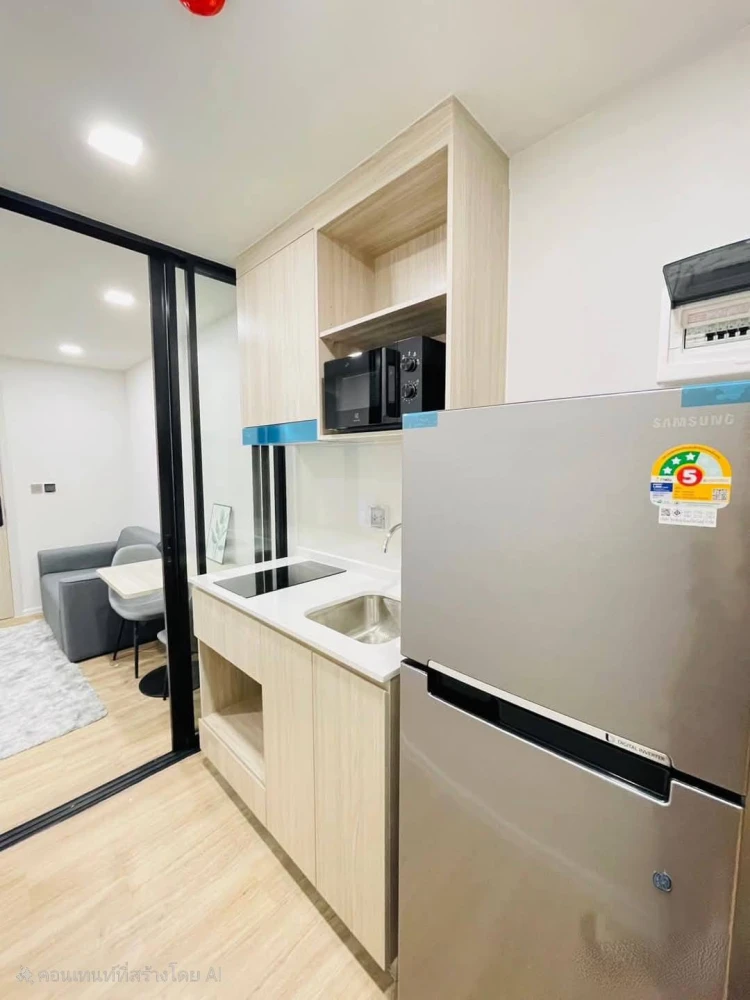 For sale or rent: Atmoz Flow Minburi, clean, airy, very comfortable room, simply decorated but complete, hurry up and grab it.